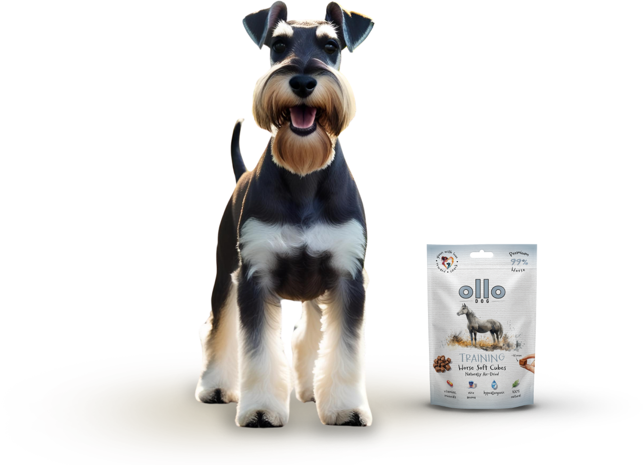 Ollo Air-Dried Training Horse Soft Cubes-dog