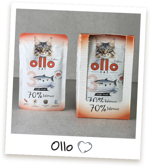 Karma mokra dla kota Ollo Cat w saszetkach nr 3 Łosoś