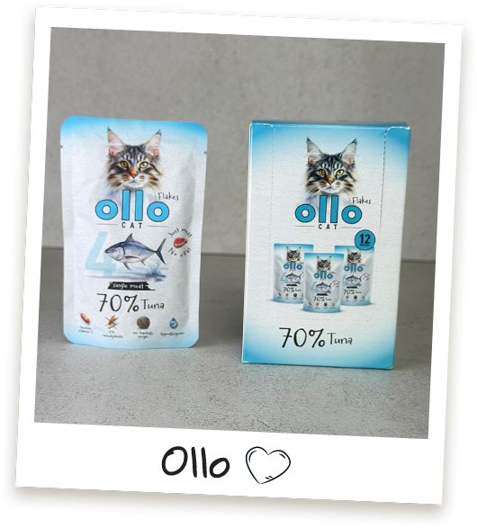 Karma mokra dla kota Ollo Cat w saszetkach nr 4 Tuńczyk