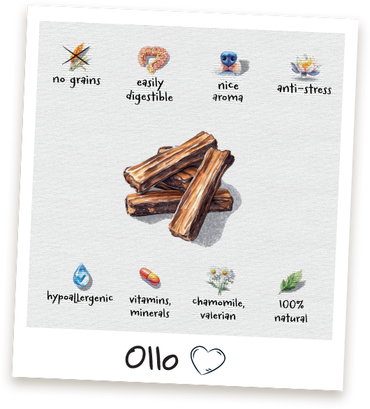 Przysmaki dla psa Ollo Anti-sterss Duck Strips w Sklepie Ollo