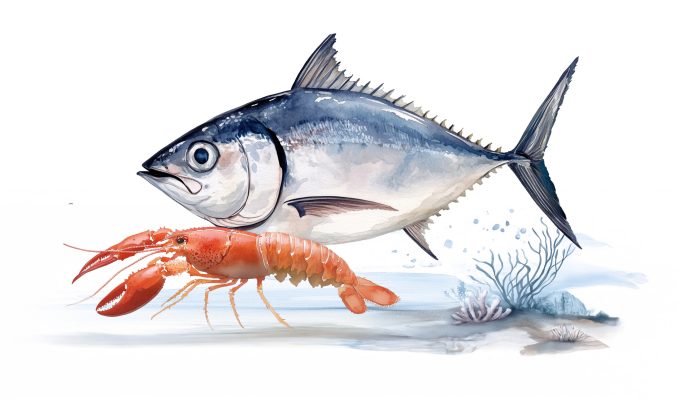 Tuna witch Lobster